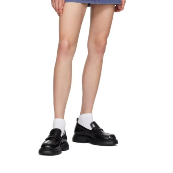 Ganni Black Everyday faux-leather Loafers - US 7 - Picture 7 of 7